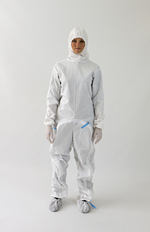 BioClean-D&trade; Drop-Down Sterile Coverall with Hood S-BDSH
