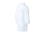 Tyvek&trade; IsoClean&trade; Front Snap Cleanroom Frocks, High Mandarin Collar