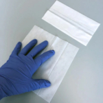 Pre-Saturated Nonwoven Poly-Cellulose Cleanroom Wipes