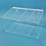 Four Compartment Glove Dispenser with Single Lid