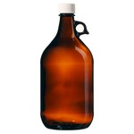 Boston Round Narrow-Mouth Amber Jugs with Closure