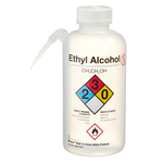 Nalgene&trade; Vented Unitary Right-to-Know LDPE Wash Bottles