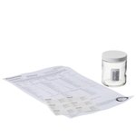 Wide-Mouth Short-Profile Clear Glass Jars with Closure