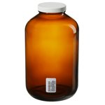 I-Chem&trade; Wide-Mouth Amber Glass Packer with Closure