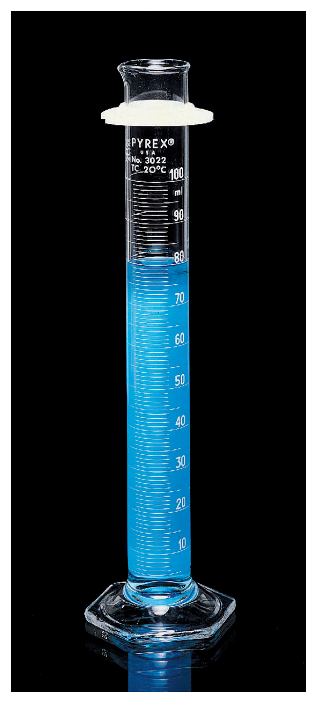 PYREX™ Cylinders with Single White-Enamel Metric Graduations, TC