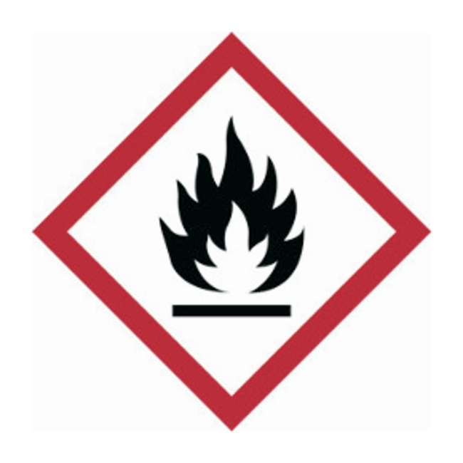 Globally Harmonized System (GHS) Flammable Picto Labels