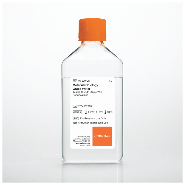 Molecular Biology Grade Water Tested to USP Sterile water, Corning™