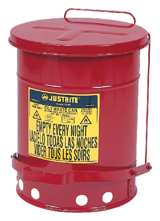 Galvanized-Steel Oily Waste Safety Cans