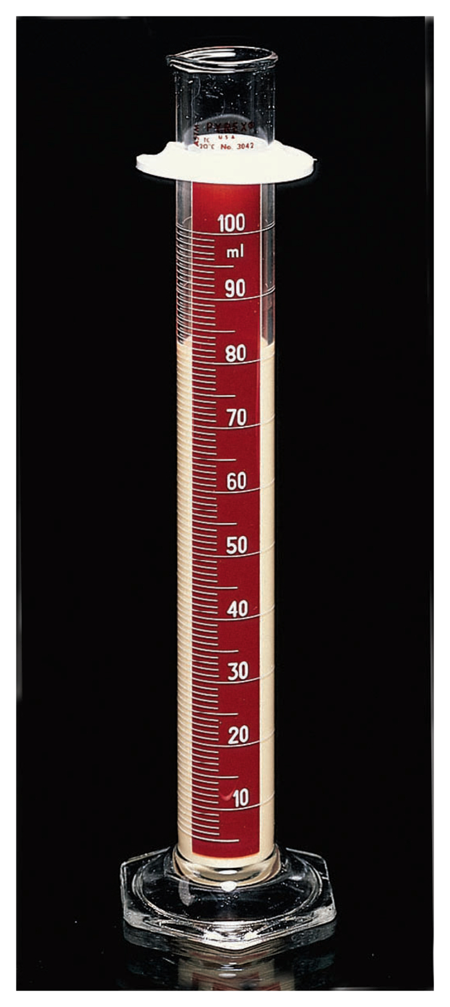 PYREX™ Class B Lifetime Red™ Cylinders with Single Metric Scale, TC